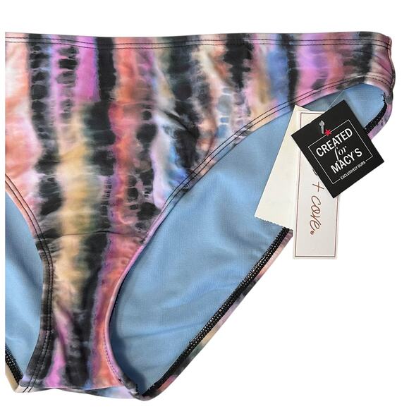 2/$15 NWT Salt + Cove Lavender Tie Dye Swim Bottoms Low-Rise Size XL - Picture 5 of 10
